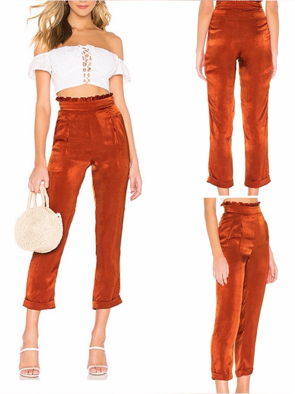 MAJORELLE Revolve Amali Pants in Brick - Size S - 0043